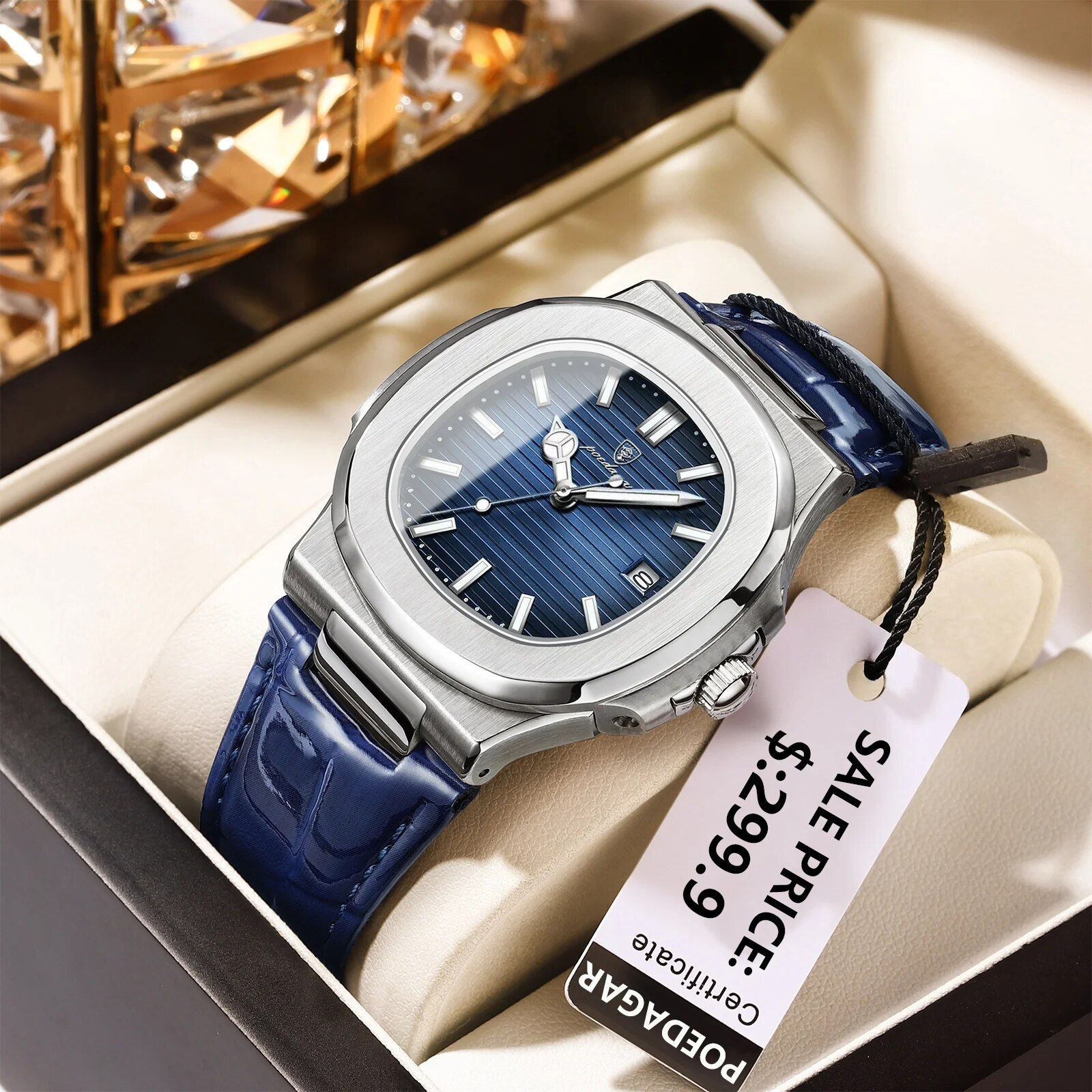 POEDAGAR Top Luxe Vierkante Ma - Luxury Watch Top 10 recensie en prijs